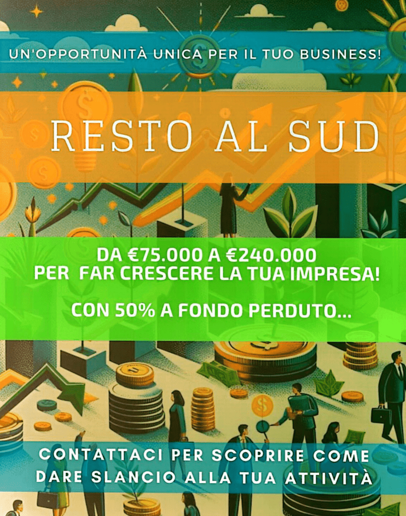 Resto Al SUD Opportunità Unica per il tuo business! Unsic Spagna